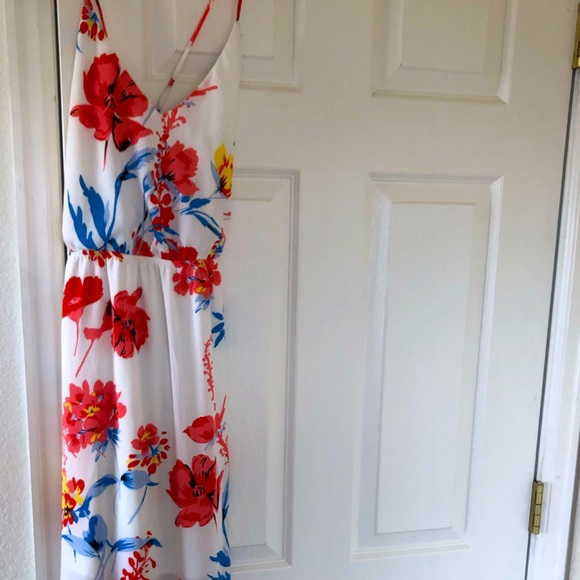 White tropical print maxi dress - Picture 2 of 9